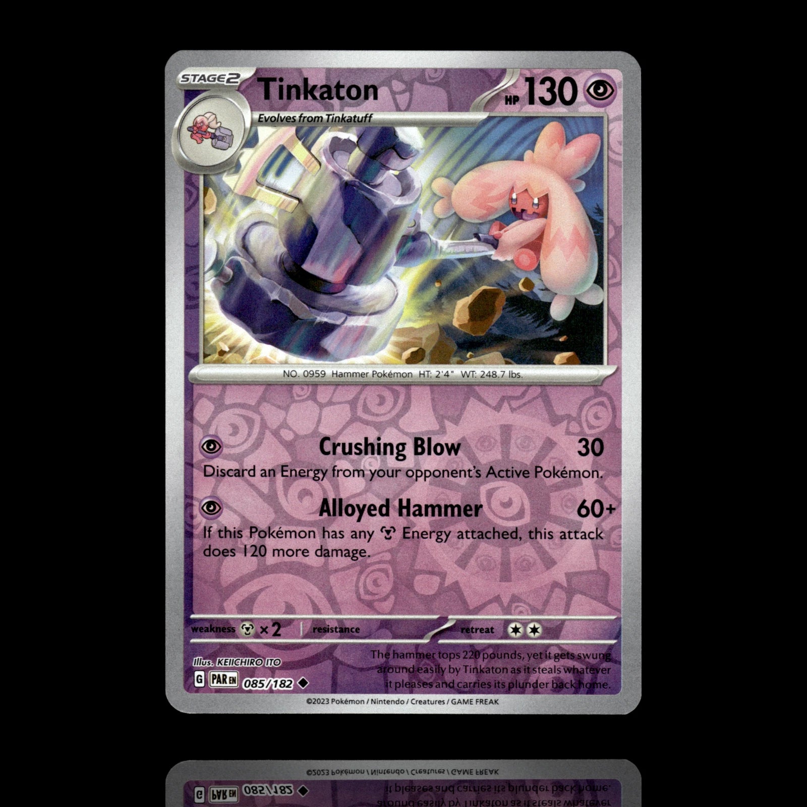 Tinkaton [Reverse Holo] #85 Pokemon Paradox Rift