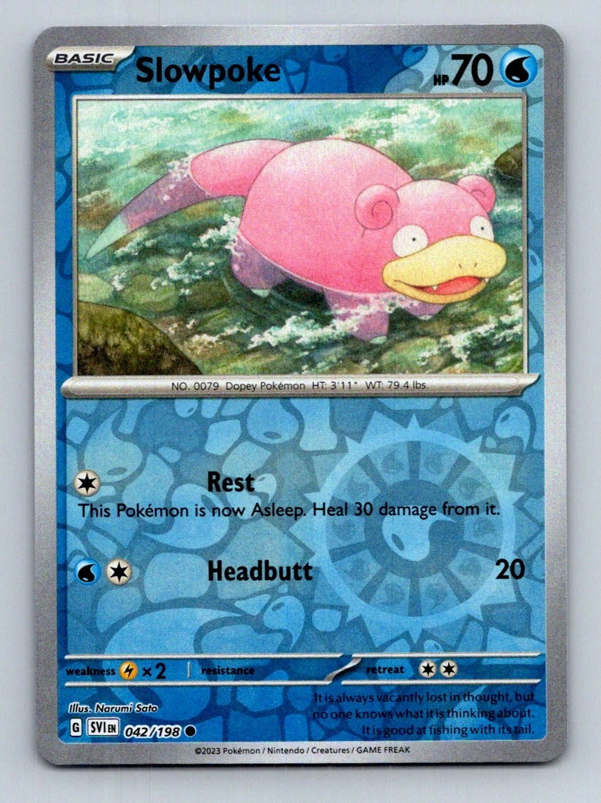 Slowpoke [Reverse Holo] #42 Pokemon Scarlet & Violet