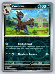Zweilous [Reverse Holo] #139 Pokemon Paldea Evolved