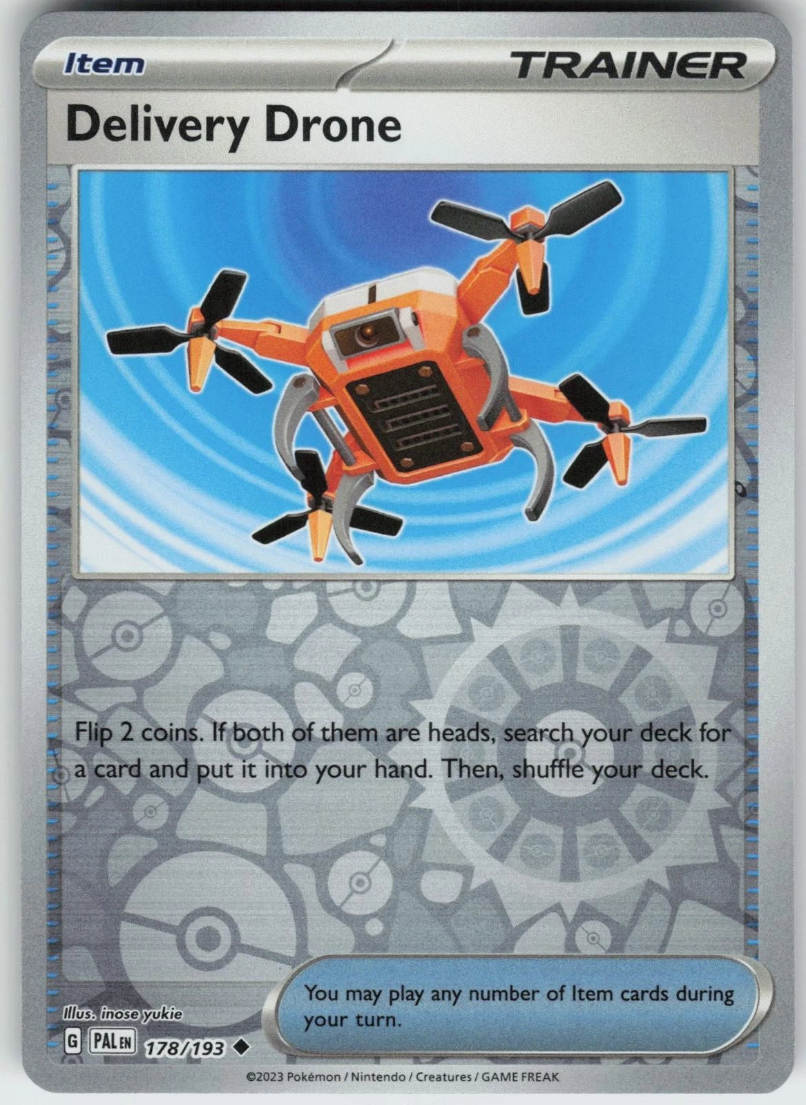 Delivery Drone [Reverse Holo] #178 Pokemon Paldea Evolved