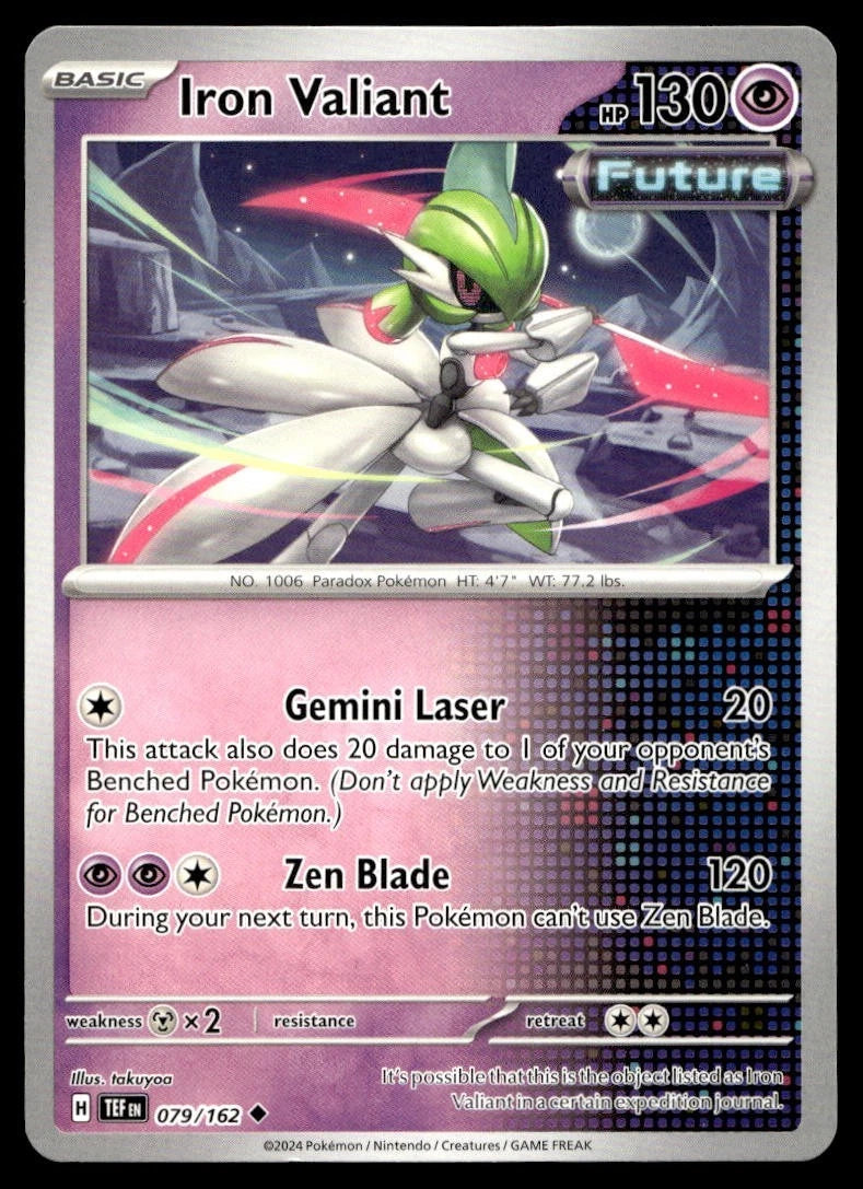 Iron Valiant #79 Pokemon Temporal Forces