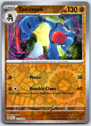 Toxicroak 115/193 Uncommon Paldea Evolved Pokemon Reverse Holo