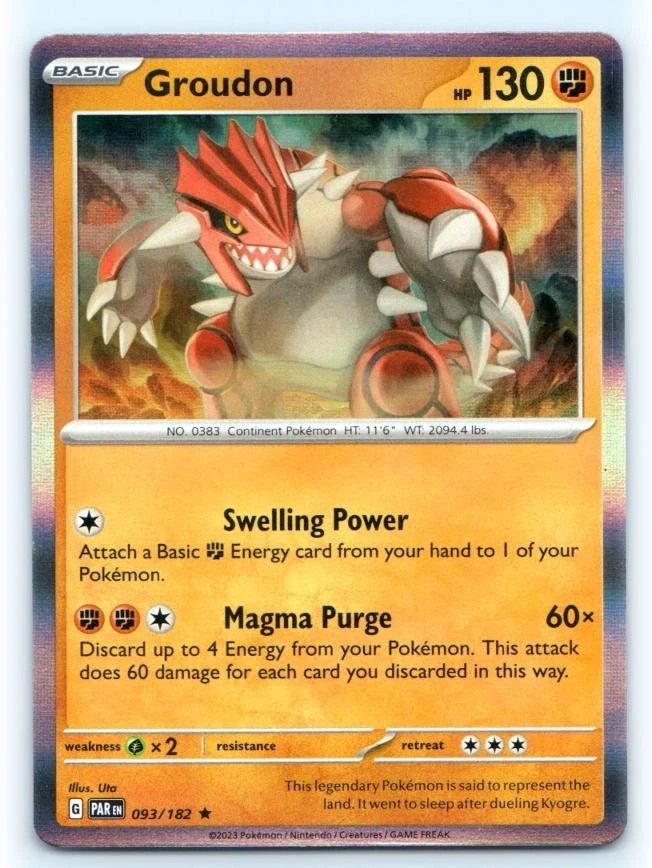 Groudon 093/182 ~ Rare Holo