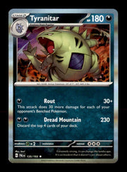 Tyranitar 135/193 Rare Paldea Evolved Pokemon Holo