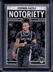 2024-25 Panini Mosaic Stephon Castle Notoriety RC Rookie #2 Spurs