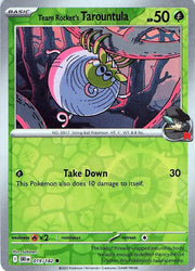 Team Rocket's Tarountula Destined Rivals Common 019/182 REVERSE HOLO