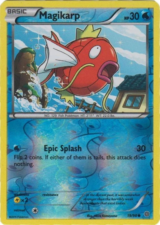 Magikarp - 19/98 - Common - Reverse Holo MP Ancient Origins