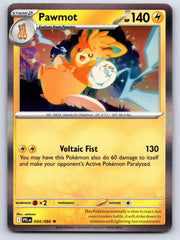 Pawmot 034/094 Rare Phantasmal Flames Pokemon Holo
