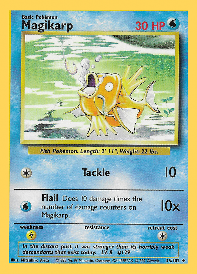 Magikarp Base set (Unlimited) 35/102