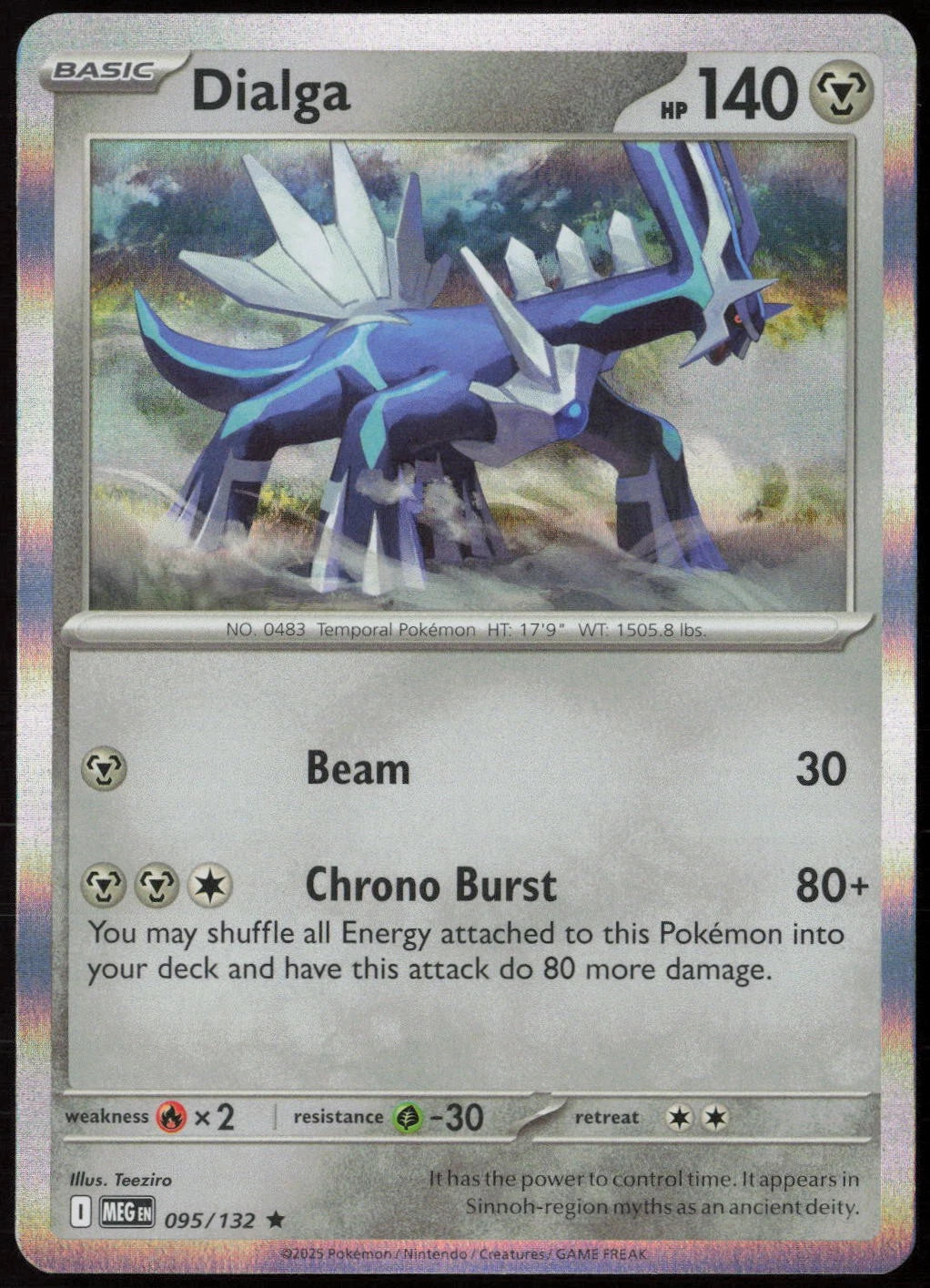 Dialga #95 Pokemon Mega Evolution HOLO