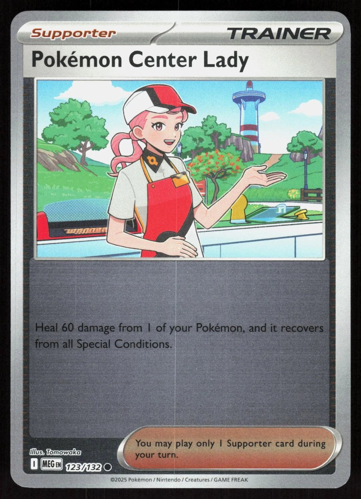Pokemon Center Lady [Reverse Holo] #123 Pokemon Mega Evolution