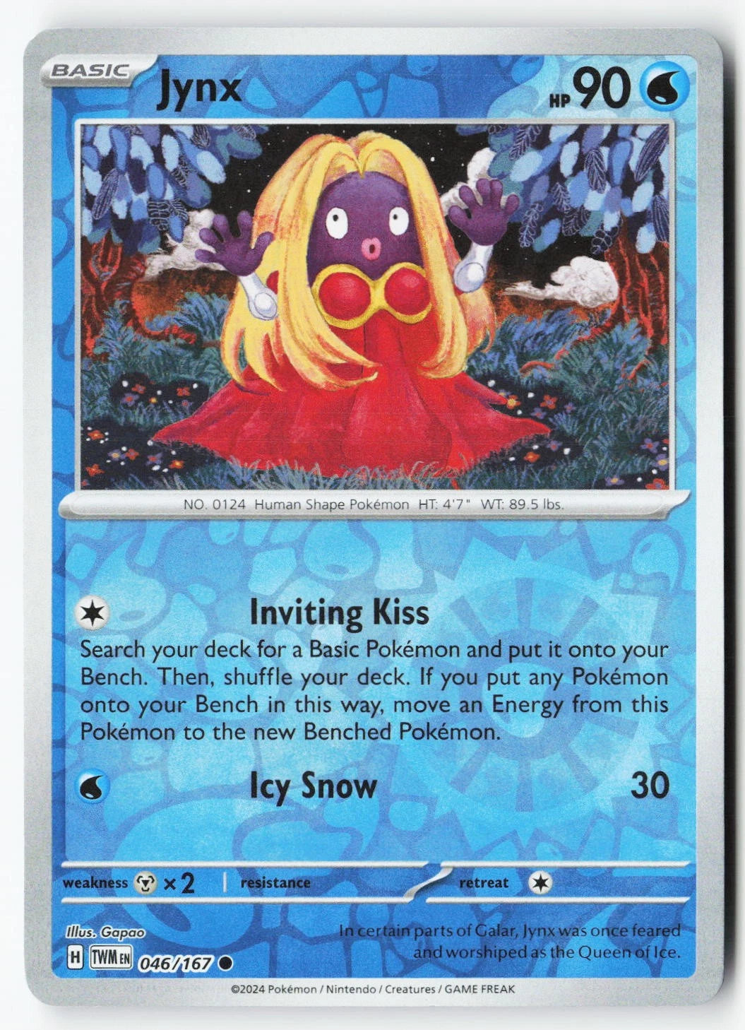 Jynx [Reverse Holo] #46 Pokemon Twilight Masquerade
