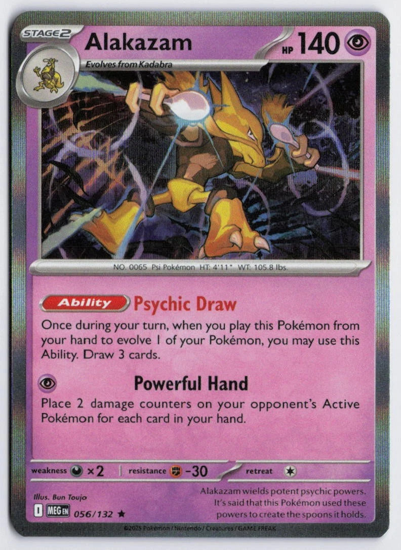 Alakazam Holo Rare 056/132