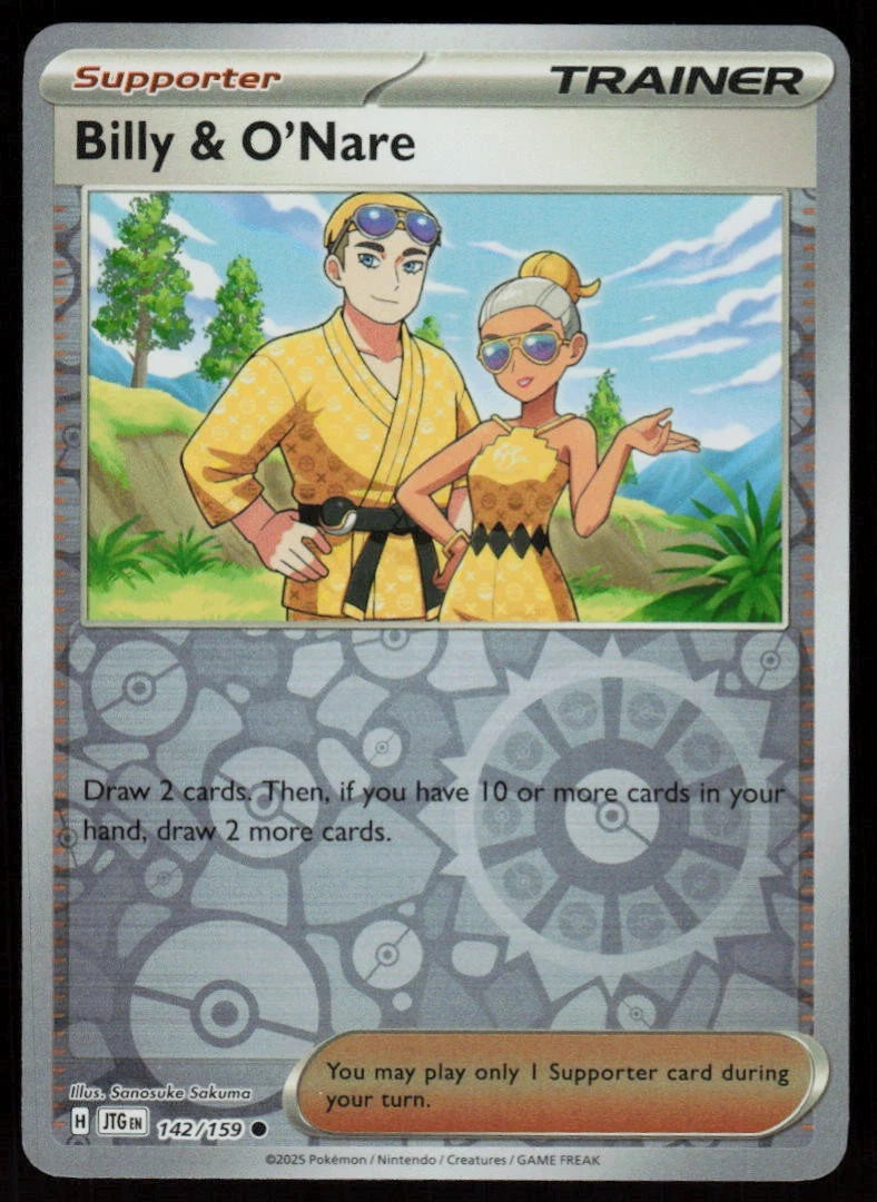Billy & O'Nare [Reverse Holo] #142 Pokemon Journey Together