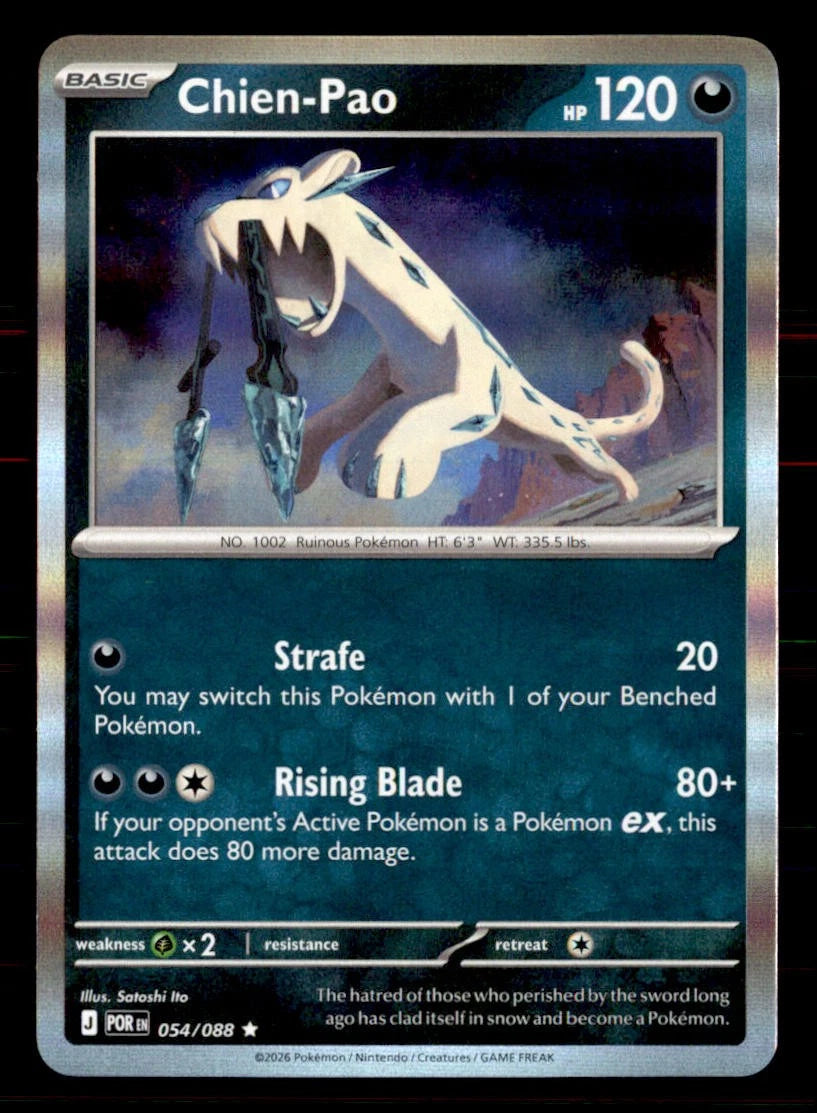 Chien-Pao 054/088 Rare Perfect Order Pokemon Holo