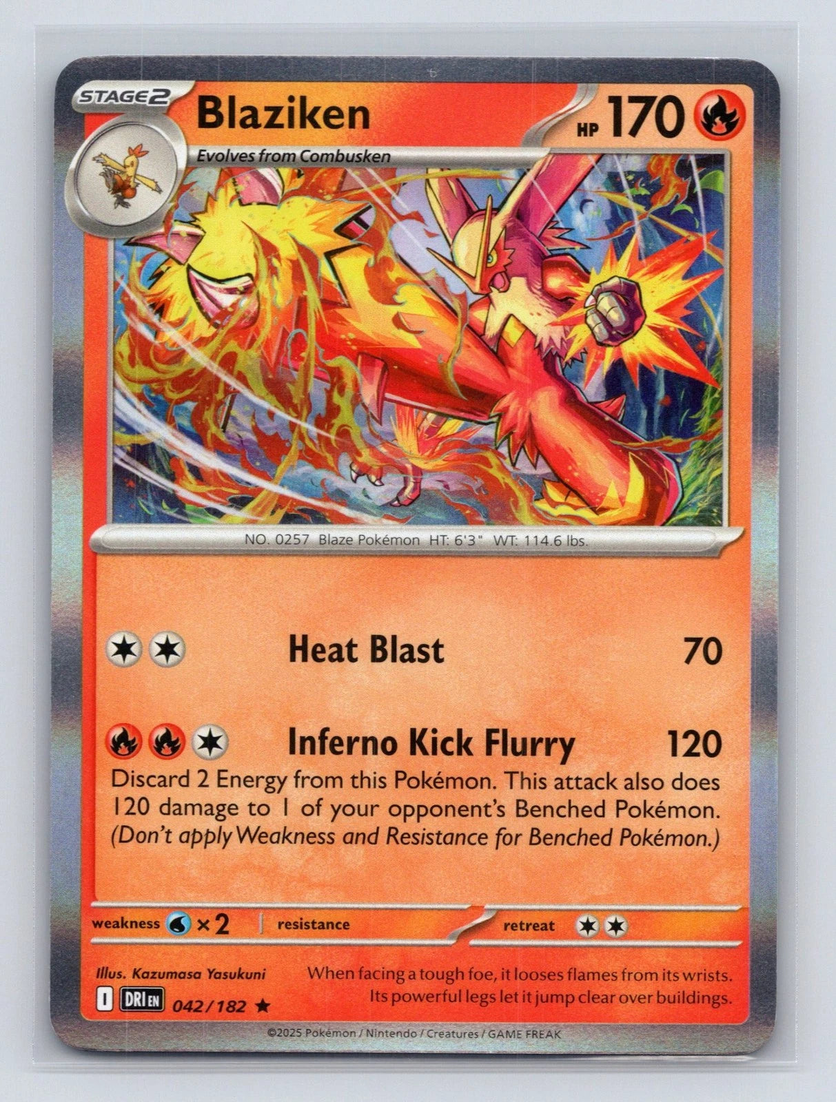 Blaziken - 042/182 Rare SV10: Destined Rivals Pokemon Holo