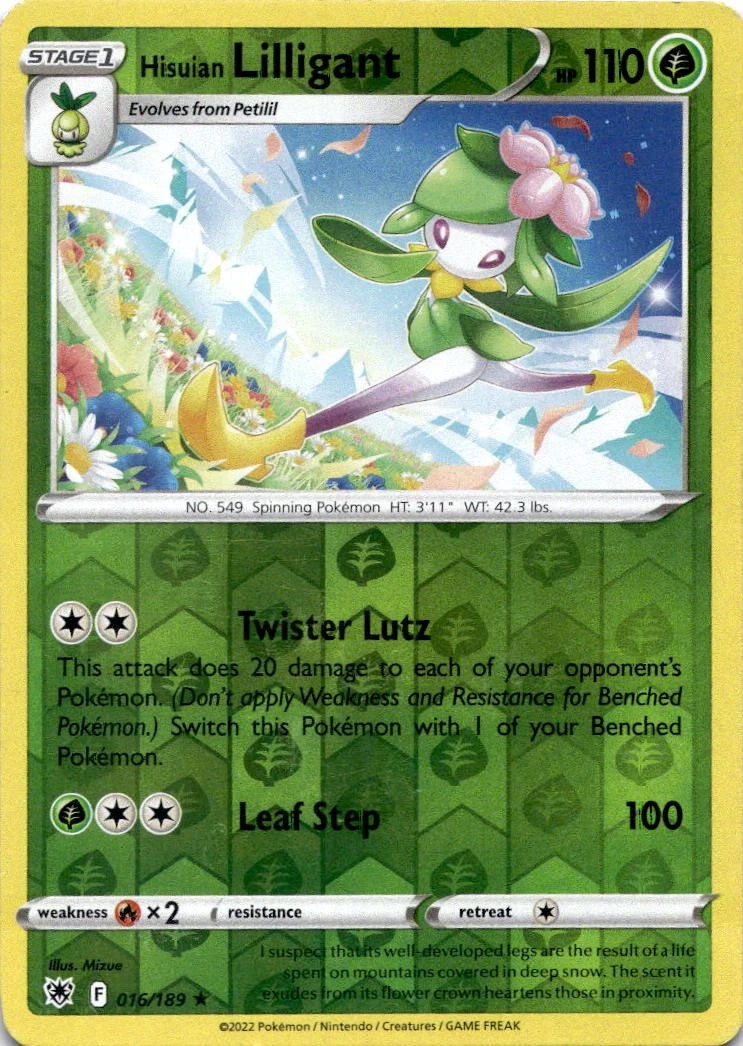 Hisuian Lilligant [Reverse Holo] #16 Pokemon Astral Radiance
