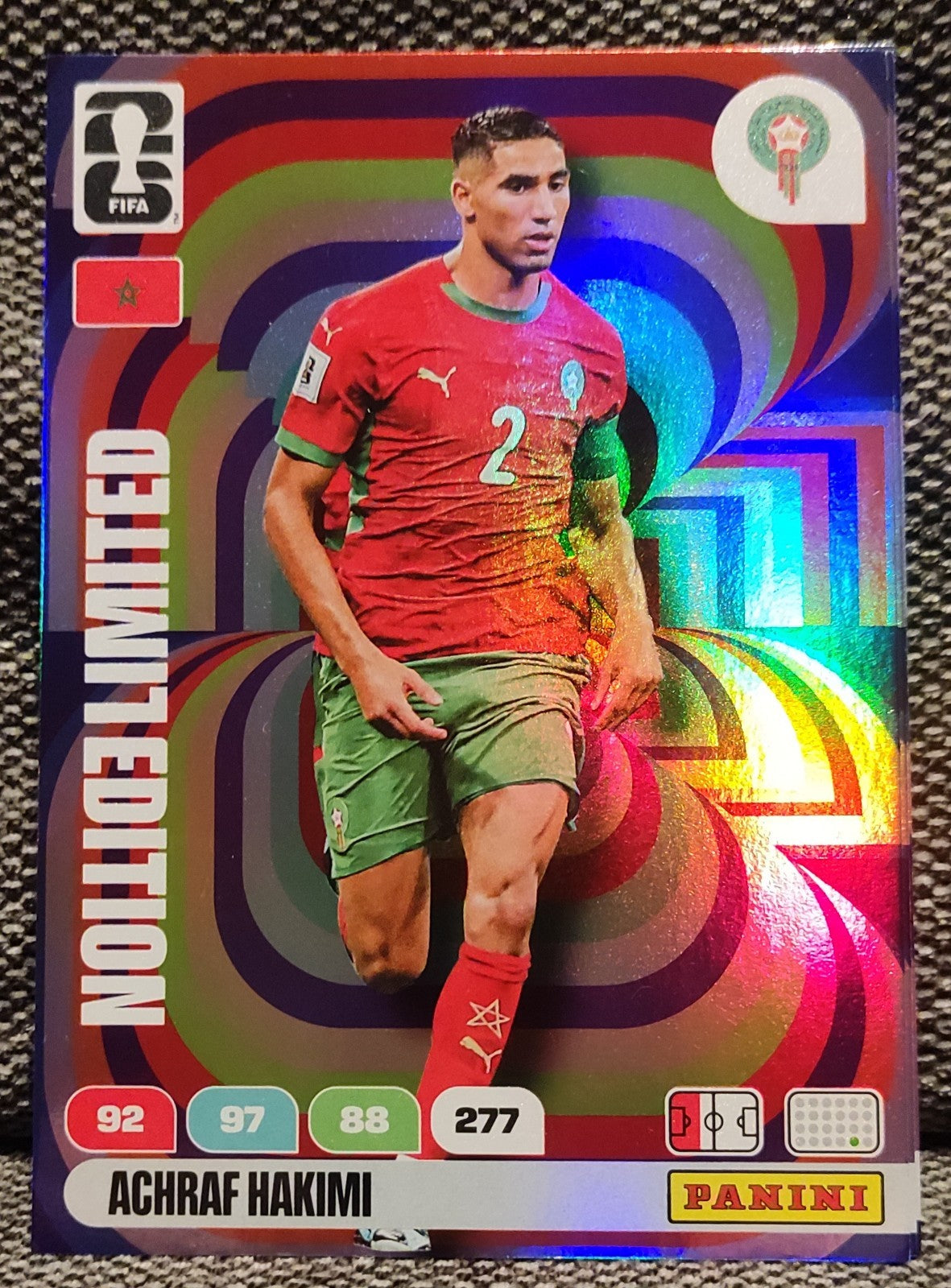 Achraf Hakimi Limited Edition Morocco Panini Adrenalyn XL FIFA World Cup 2026