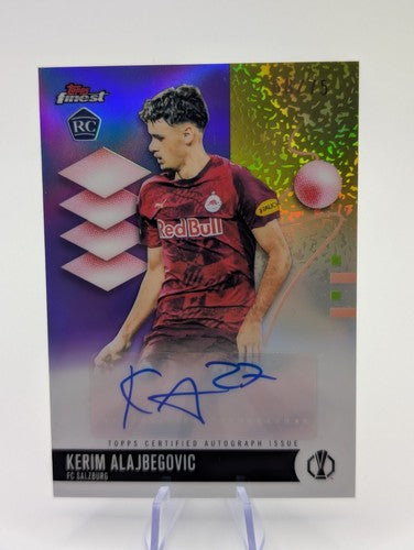 Kerim Alajbegovic Auto /75 Rookie Topps Finest UCC 25/26 FC Salzburg RC BA-KM