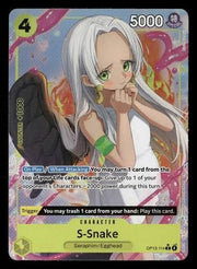 S - Snake (Alt Art) OP13 - 114 R Carrying on His Will - ONE PIECE Card Game ENGLISH by Coolectibles on MYNTED
