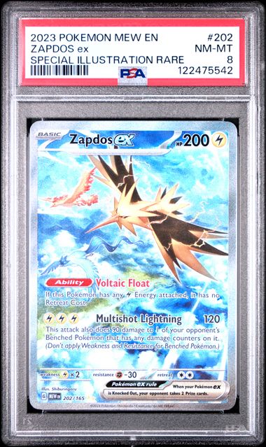PSA 8 Zapdoes ex Special Illustration Rare