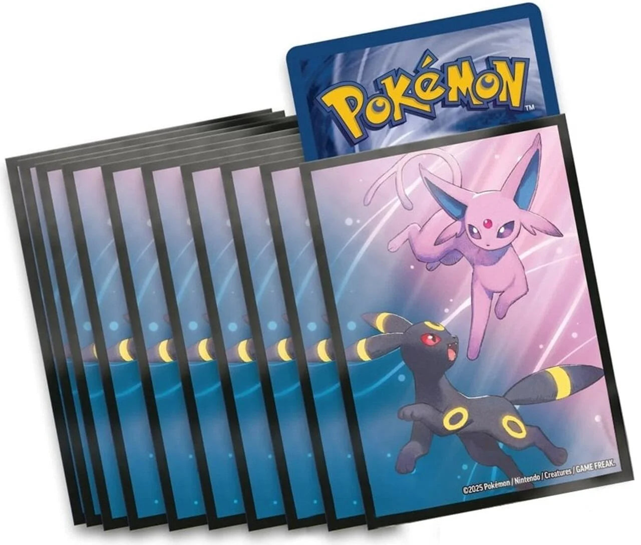 Pokémon TCG: Prismatic Evolutions Premium Figure Collection Sleeves – Espeon & Umbreon (65 ct)