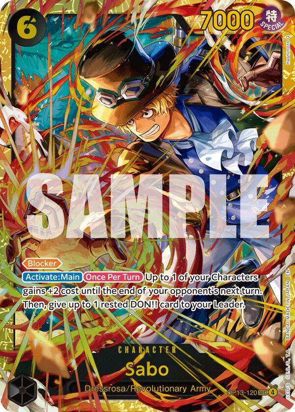 Sabo (120) (SEC) OP13-120 by OP Strike TCG on MYNTED