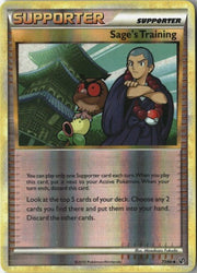 Sage's Training [Reverse Holo] 77 Pokemon Undaunted by Shaibz TCG on MYNTED