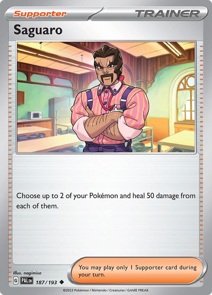 Saguaro 187/193 Normal Trainer Supporter · Paldea Evolved (PAL) by PokeMarsi on MYNTED