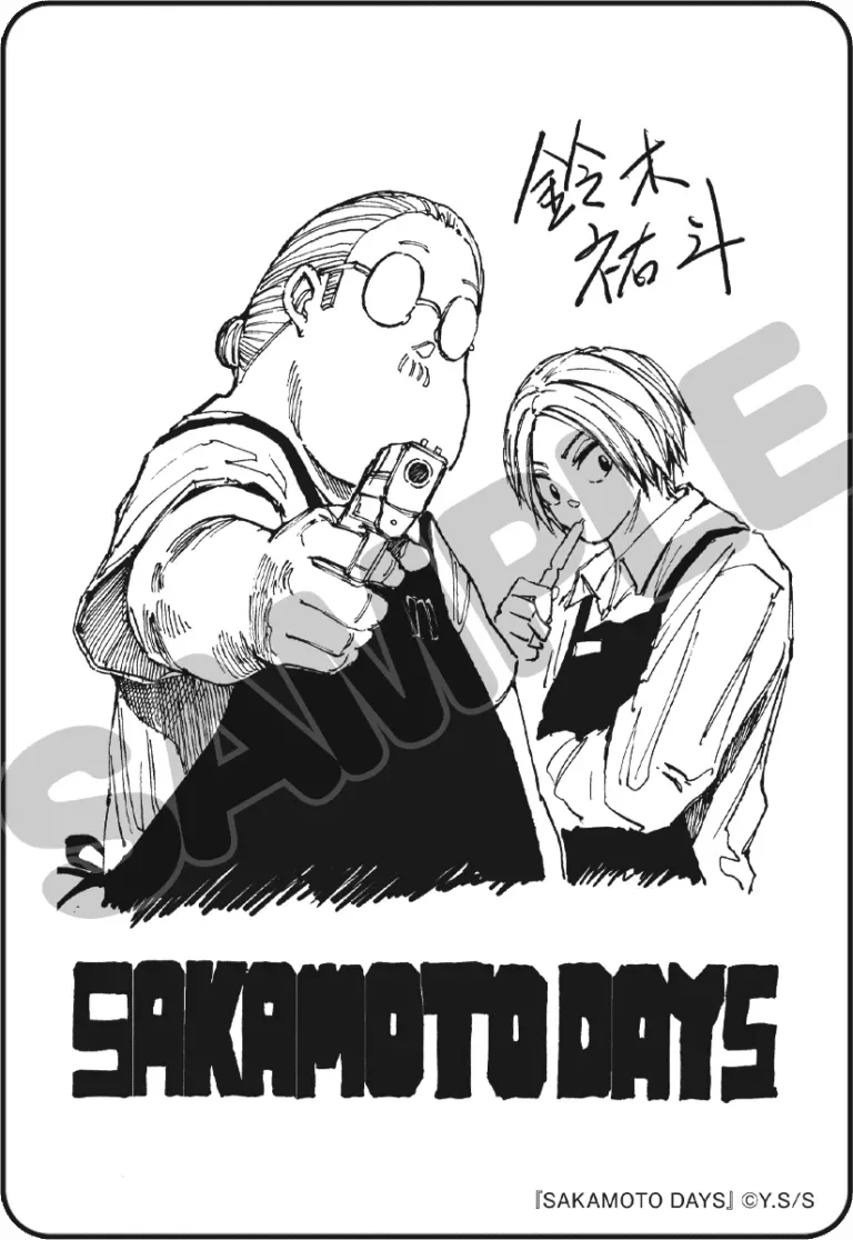 SAKAMOTO DAYS – Author's Signature – Double Layer Sticker Card - Official Gradable - 2022 by TCGDON on MYNTED