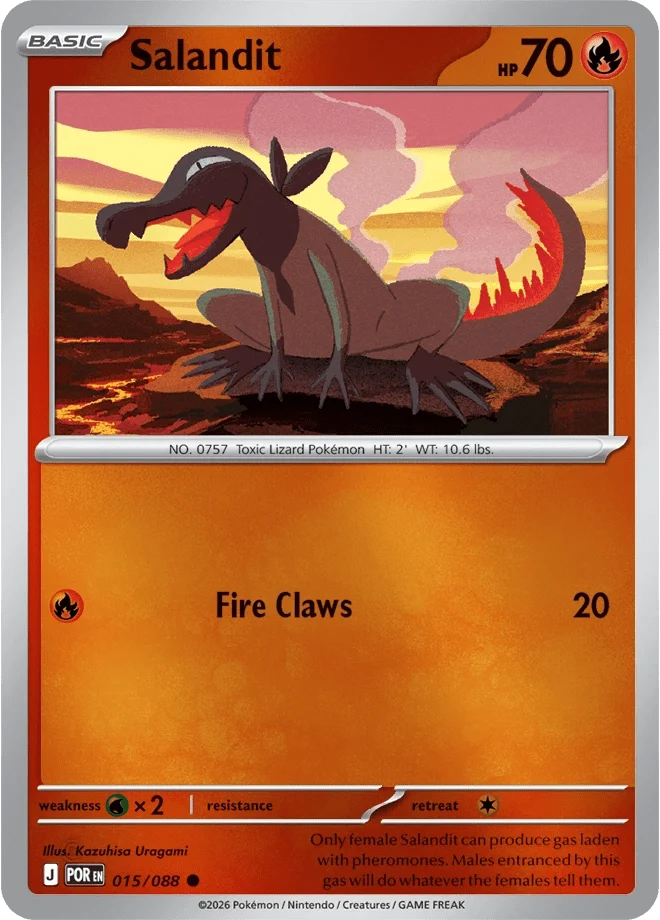 Salandit 015/088 Reverse Holo | Mega Evolution – Perfect Order by Worth the XP on MYNTED