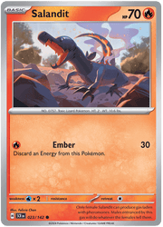 Salandit 023/142 Common | Scarlet & Violet – Stellar Crown by Worth the XP on MYNTED