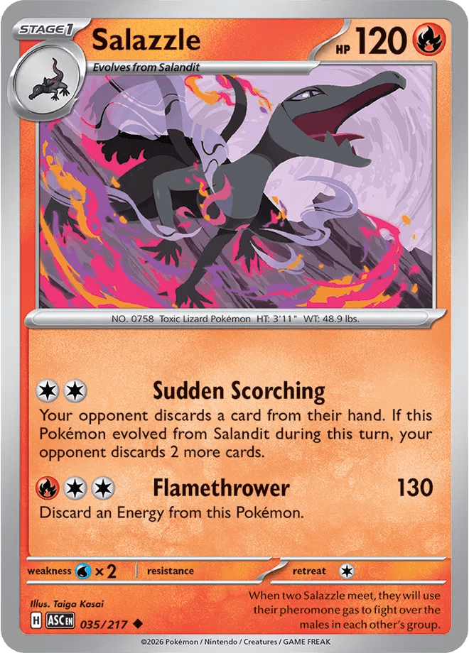 Salazzle 035/217 (Ascended Heroes) by PokéPW on MYNTED