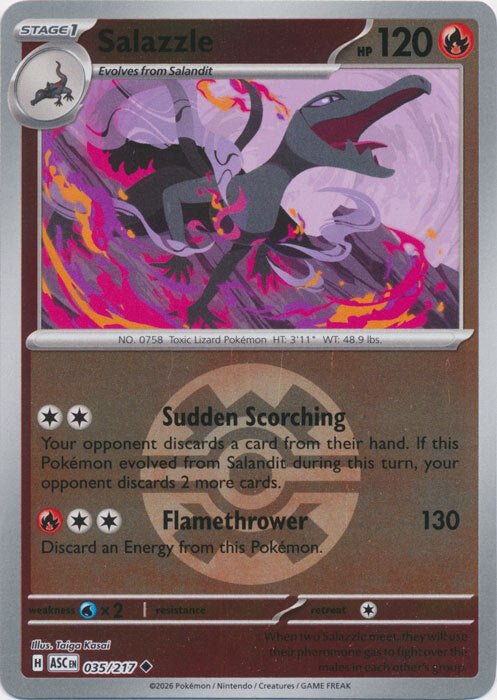 Salazzle - 035/217 (Quick Ball) - ME: Ascended Heroes (ASC) by SAFAQATI on MYNTED