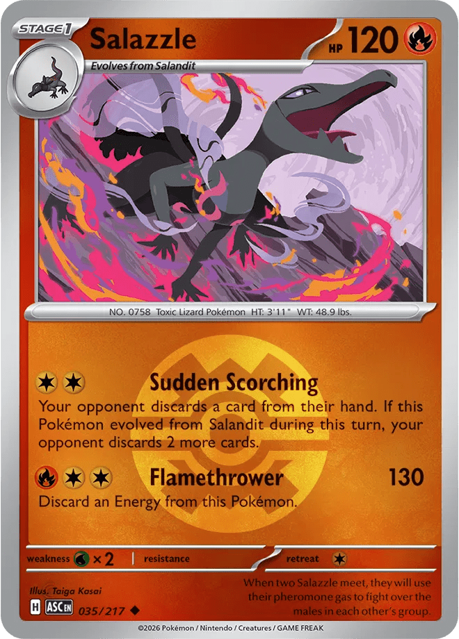 Salazzle (Quick Ball) 035/217 (Ascended Heroes) by Meeho Collectz on MYNTED