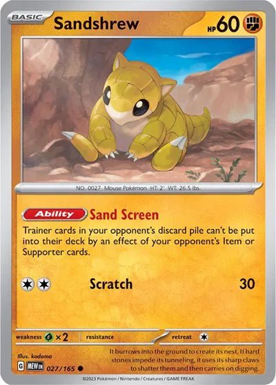 Sandshrew - 027/165 - Normal by The Archive Stop on MYNTED