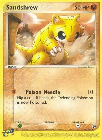 Sandshrew EX Sandstorm Common • 75 Normal by Marnie’s TCG on MYNTED