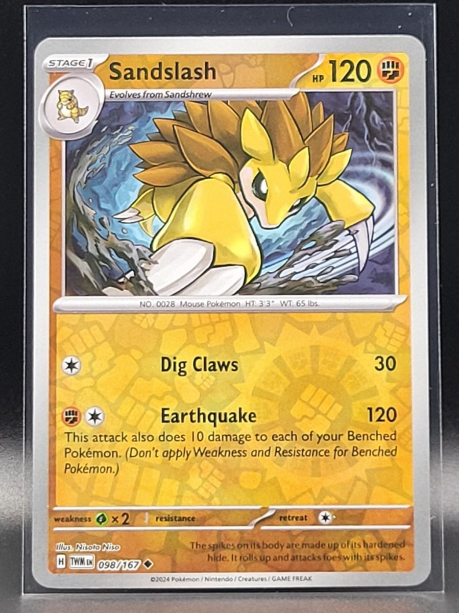 Sandslash [Reverse Holo] 98 Pokemon Twilight Masquerade by Moe‘s Vault on MYNTED