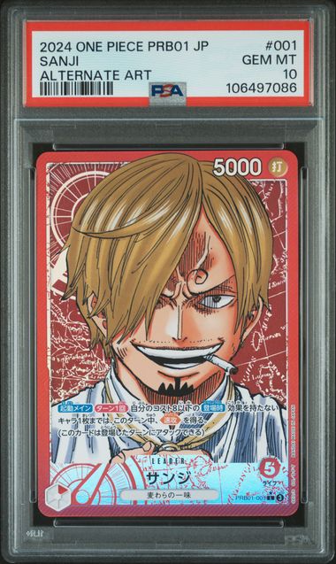 Sanji 001 - PRB101 - 001 - Alternate Art by Light Collectibles on MYNTED