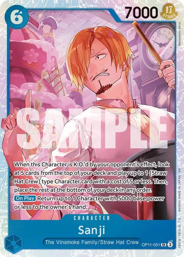 Sanji A Fist of Divine Speed SR OP11 - 051 by Schmutzfink TCG on MYNTED