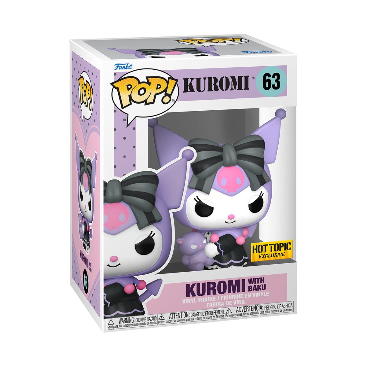 SANRIO - Kuromi with Baku 63 - HotTopic Funko POP by Falconloot on MYNTED