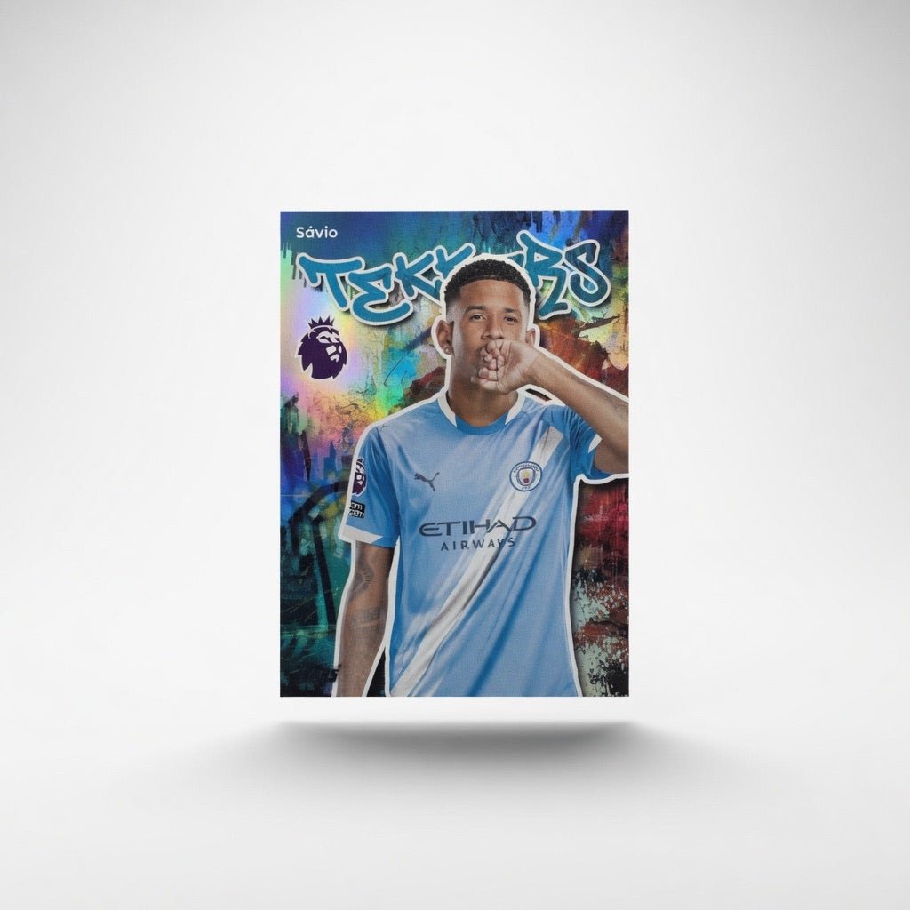 Savio 198 Tekkers Foil Insert — 2025 - 26 Topps Premier League — Manchester City by KitRoom Cards on MYNTED