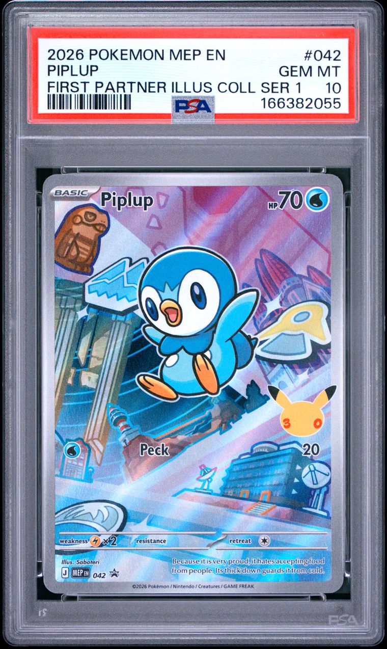 PSA 10 Piplup Mega Evolution Promos Promo 042