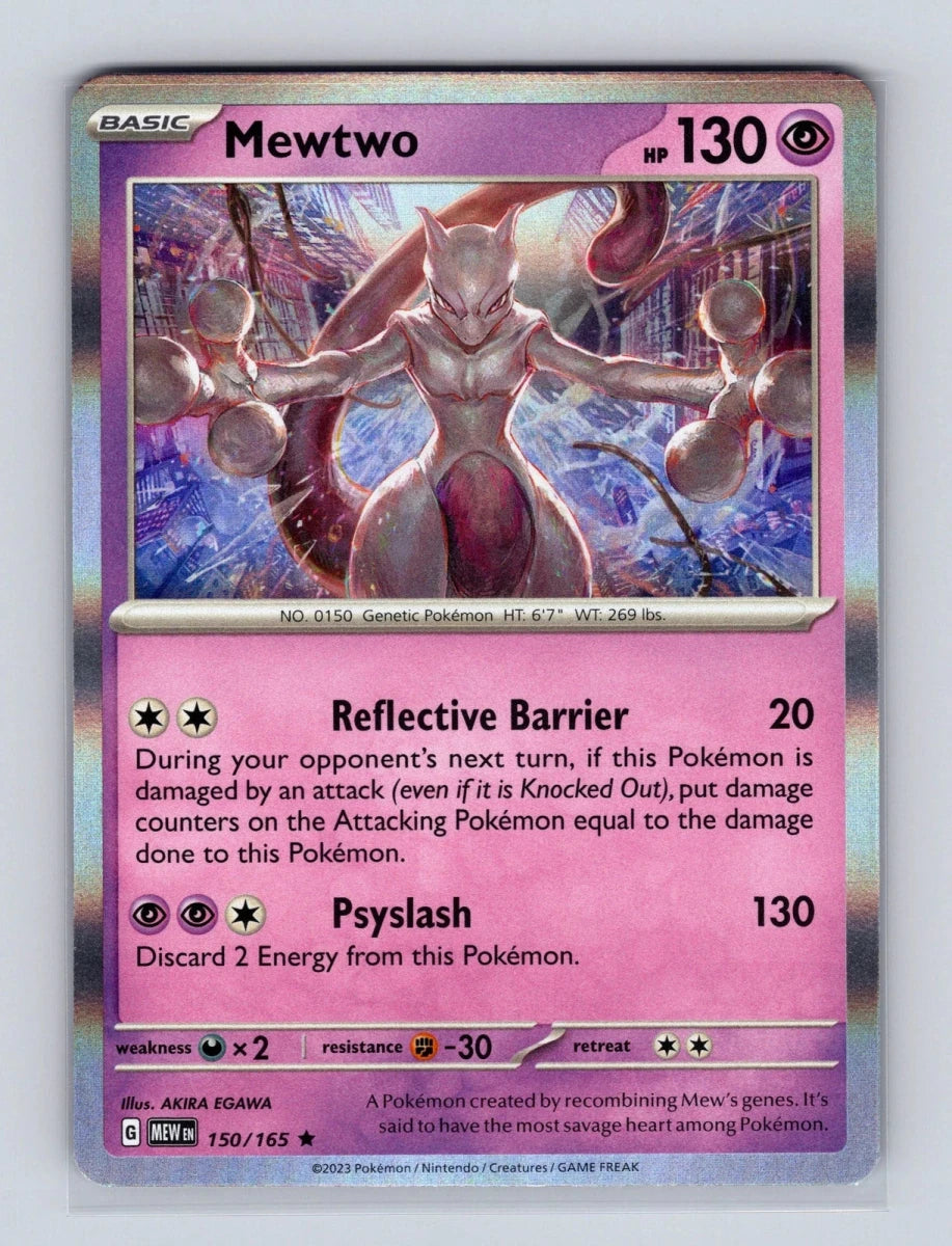 Scarlet & Violet 151 150/165 Mewtwo Rare by Desert Pirates on MYNTED