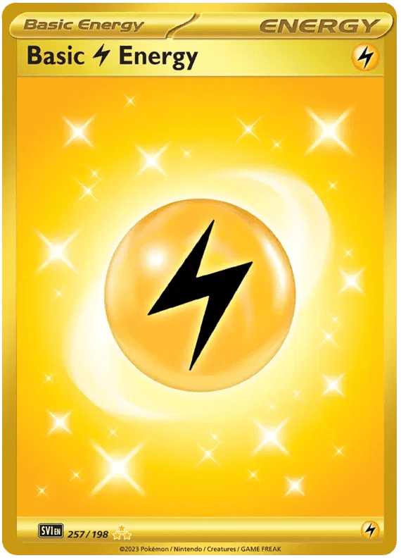 Scarlet & Violet Base Set Lightning Energy 257/198 by PlayVault on MYNTED