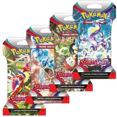 Scarlet & Violet Sleeved Booster Pack (Random Pack Art) by TCG Tavern on MYNTED