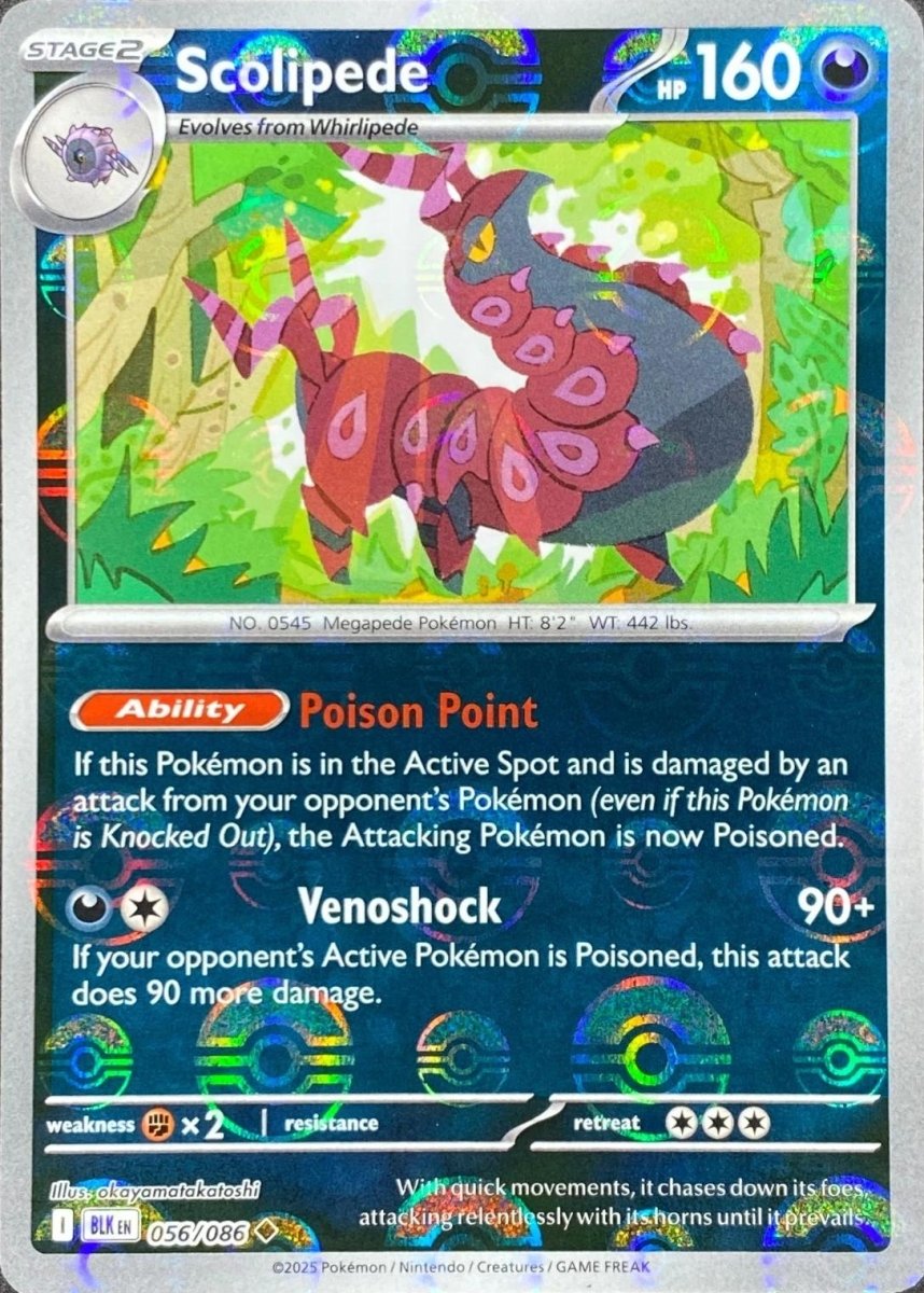 Scolipede - 056/086 (Poke Ball Pattern) - SV: Black Bolt (BLK) by SAFAQATI on MYNTED
