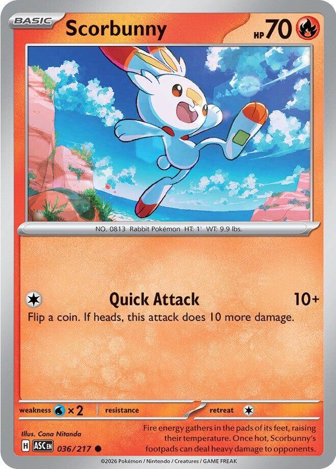 Scorbunny - 036/217 - ME: Ascended Heroes (ASC) by TCGDON on MYNTED