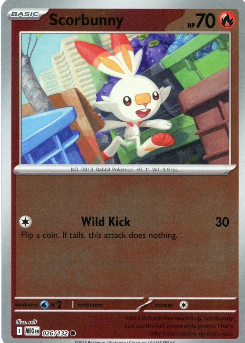 Scorbunny [Reverse Holo] 26 Pokemon Mega Evolution by Moe‘s Vault on MYNTED