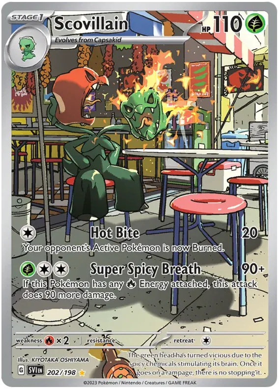 Scovillain 202/198 - Scarlet & Violet Base Set - Illustration Rare by Light Collectibles on MYNTED